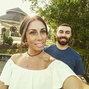 Forever 21 white one piece off shoulder