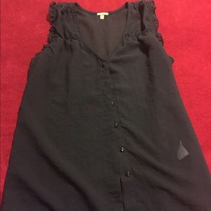 Navy Blue Blouse from Charlotte Russe