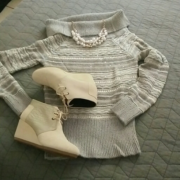 WHBM Cowl Neck Sweater