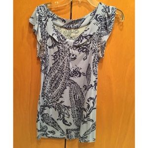 New York & Company paisley blouse