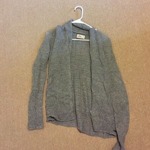 Gray hollister cardigan