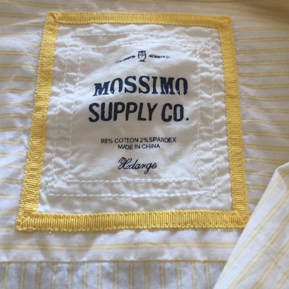 Yellow striped button down - Picture 2 of 3