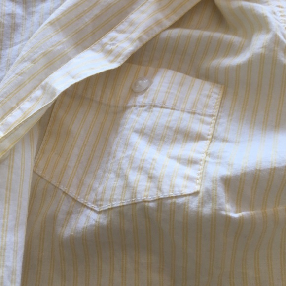 Yellow striped button down - Picture 3 of 3
