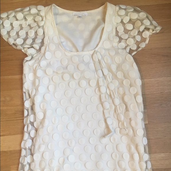 Corey Lynn Calter dress with polka dot overlay - Picture 1 of 4
