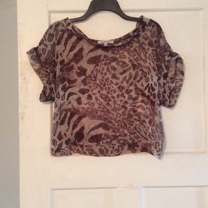 Animal print top