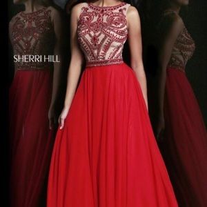 ❌SOLD❌ Sherri Hill Red Prom Dress #11146
