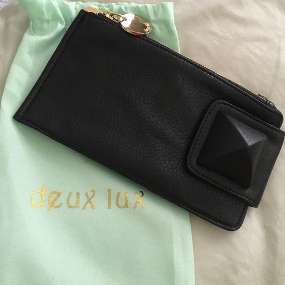 Deux Lux Black Leather Wallet