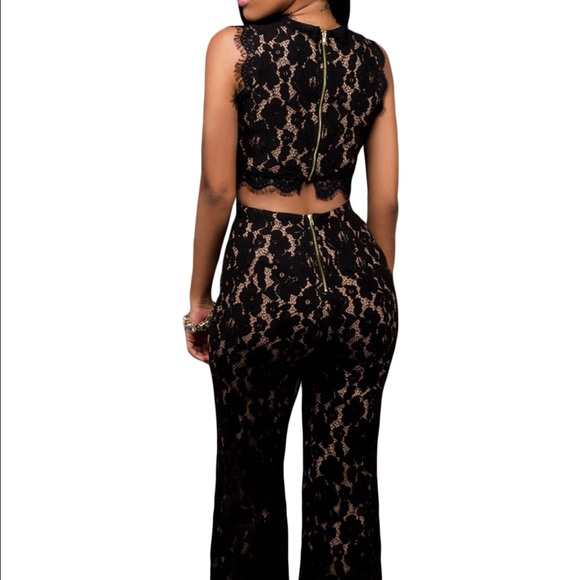 New Lacey lined with satin Jumpsuit - Picture 3 of 4