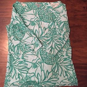 Boat neck 3/4 sleeve shirt