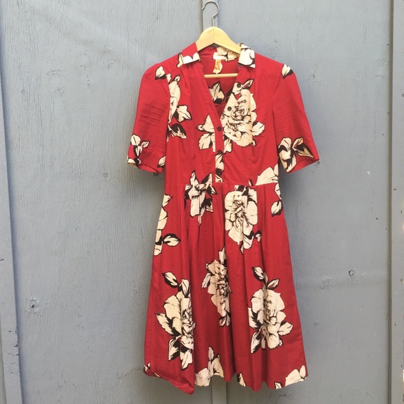 Anthropologie Floral Dress