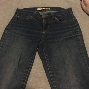 Jbrand skinny jeans. Slightly distressed.