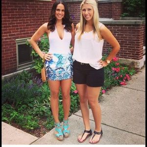 Aztec print mini skirt!