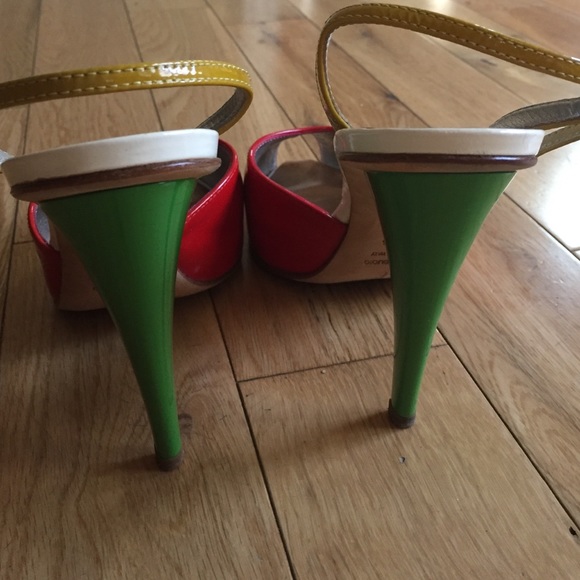 Giuseppe Zanotti. Red patent leather slingback. - Picture 4 of 4