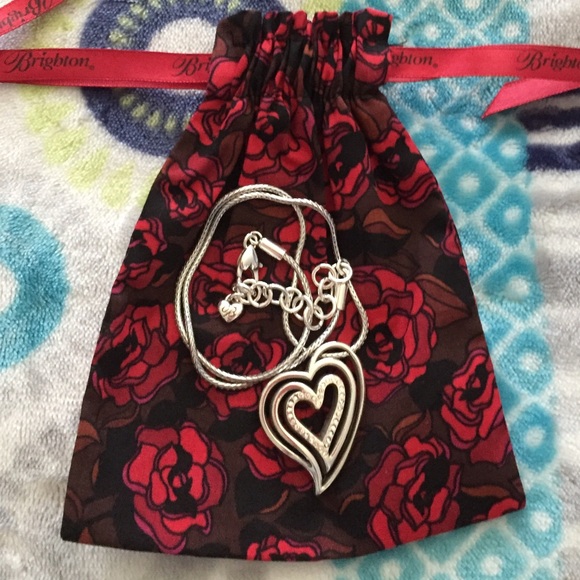 Authentic Brighton Silver Heart Necklace