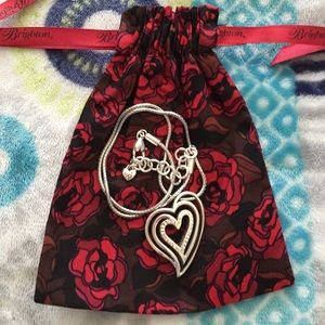 Authentic Brighton Silver Heart Necklace