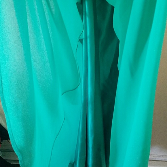Prom formal dress jade color - Picture 3 of 4