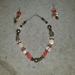 Matching necklace/earring set