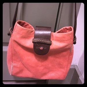 Lucky Brand Orange Leather Crossbody bag