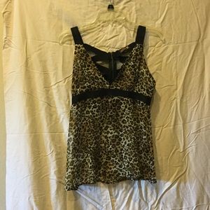 LAROK CHEETAH PRINT SMALL BLOUSE WORN ONCE