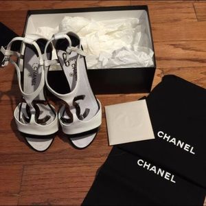Worn only twice Chanel wedge sandal