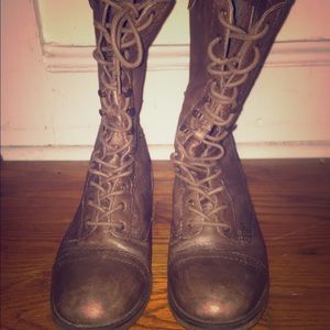 Steven madden boots army style boots