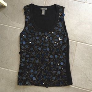 Cashmere blend sequined sweater size M