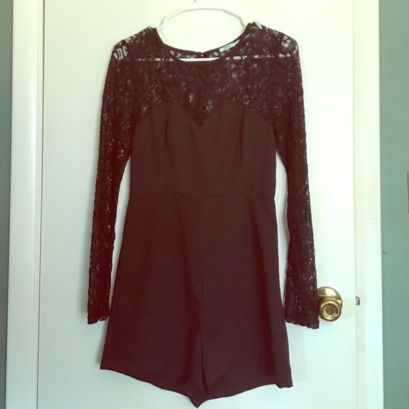 Urban Outfitters black lace Romper * New *