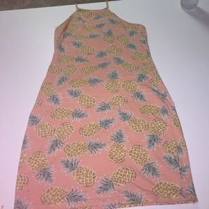 MINI BODY DRESS w/ pineapple design