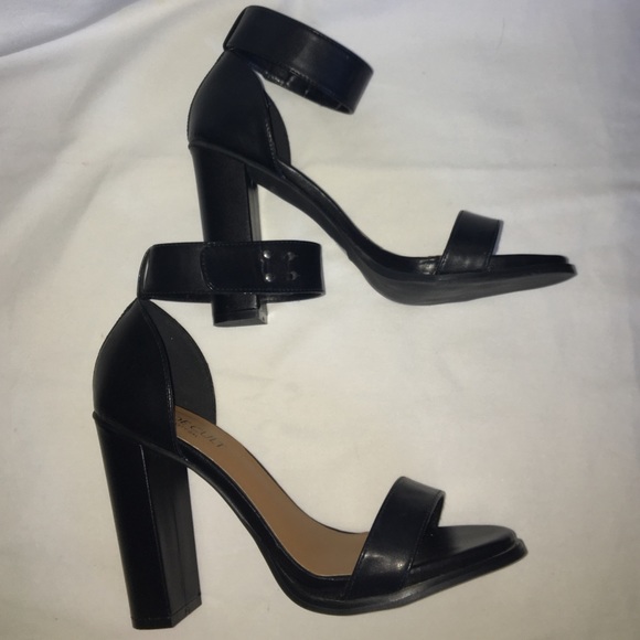 Chunky heel with ankle strap