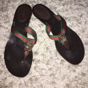 Gucci Kitten Heel Sandals - Size 7.5B