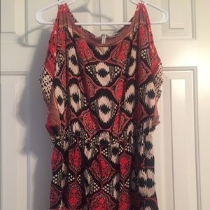 Black Poppy Tribal Dress