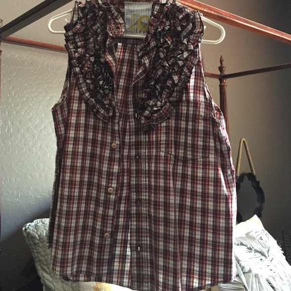 Plaid blouse