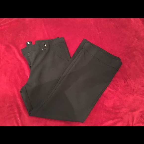 Black cuffed wide leg pants New York& Co.