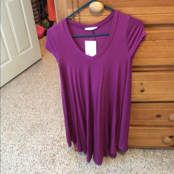 Plum tshirt dress NWT