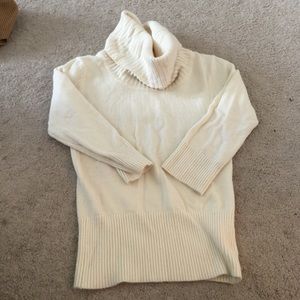 Winter white cowl neck sweater