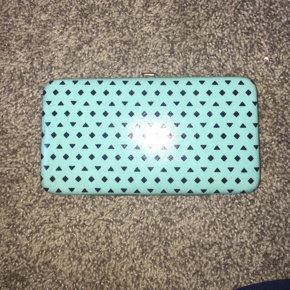 Light blue designed wallet