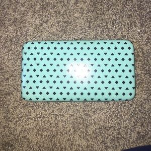 Light blue designed wallet