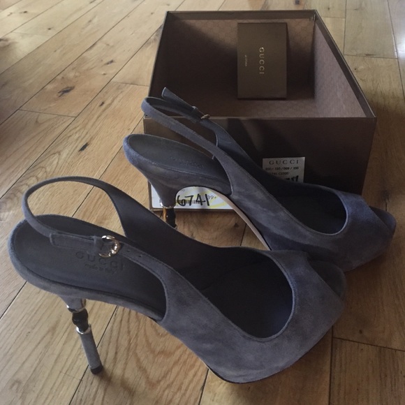 Gucci. Kid Scamosciato Mouve. SIZE: 39.5 - Picture 2 of 4