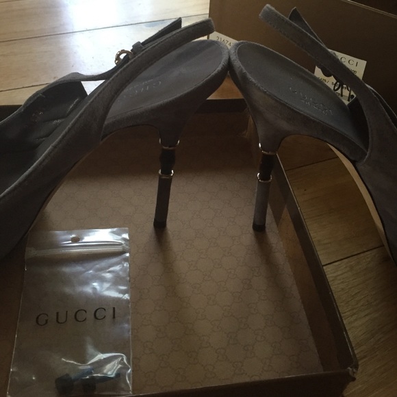 Gucci. Kid Scamosciato Mouve. SIZE: 39.5 - Picture 3 of 4