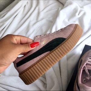 Fenty Puma Pink/Green Creeper Size US 6