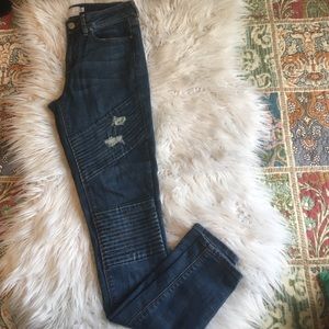 Kendall and Kylie moto jeans