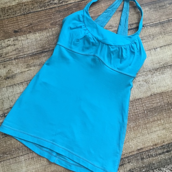Blue lululemon size 4 tank