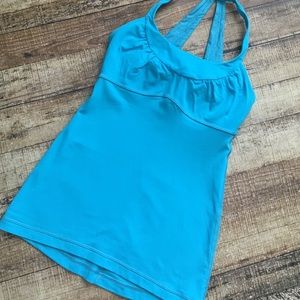 Blue lululemon size 4 tank