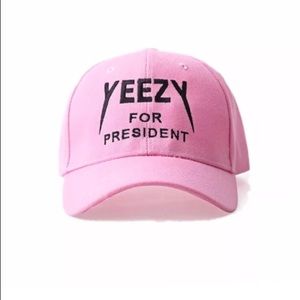 Pink Yeezy baseball cap