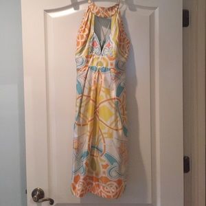 Nicole Miller Collection scarf dress size 10