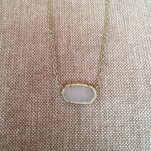 Kendra Scott White Drusy Necklace