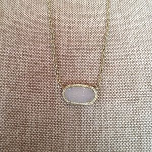 Kendra Scott White Drusy Necklace