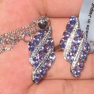 Tanzanite & Diamond Necklace and Ring Set