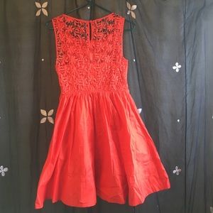 Anthropologie lace back dress