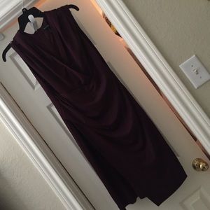 Wine or plum colored sleeveless dress